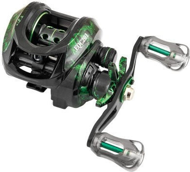 Yumoshi Eqc201 Mulineta Baitcasting cu 4 Rulmenți Raport de Transmisie 6.3:1 Mâner Stâng pentru Utilizatori Drepta