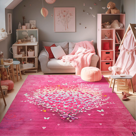 Beauty Home Kinder Teppich Fuchsie 135x180cm