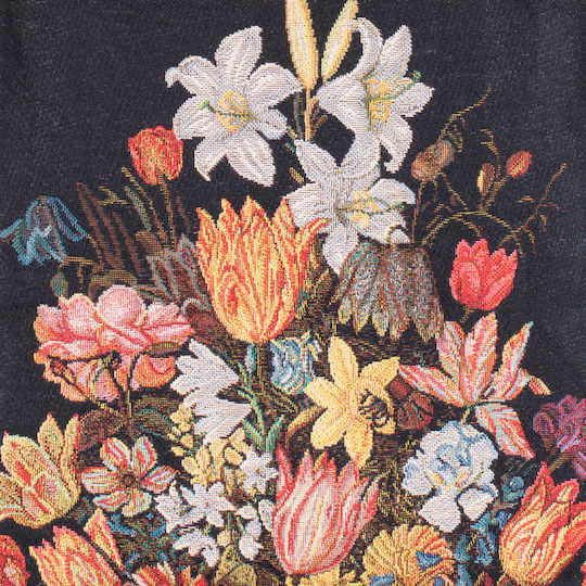 Signare Διακοσμητική Μαξιλαροθήκη 45x45cm – Bosschaert A Still Life In A Van-li Vase
