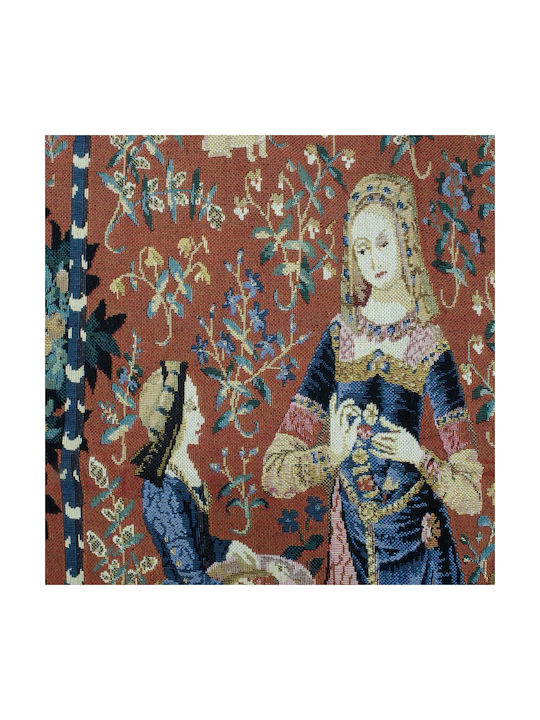 Signare Wandteppich 85x120cm – Dame mit Einhorn Geruchssinn