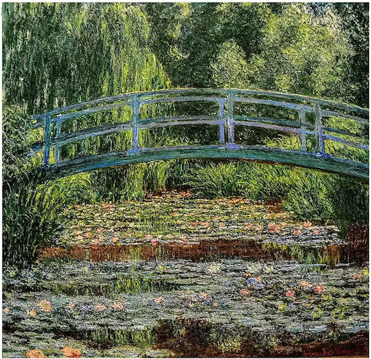 Signare Υφαντό Ταπισερί Τοίχου 68x73cm – Claude Monet Japanese Bridge