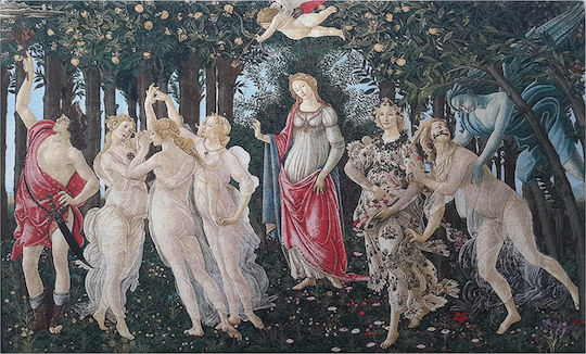 Signare Wall Tapestry 140x89cm – Sandro Botticelli Primavera