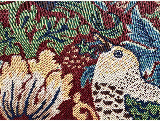 Signare Ταπισερί Τοίχου 105x139cm – William Morris Strawberry Thief Red