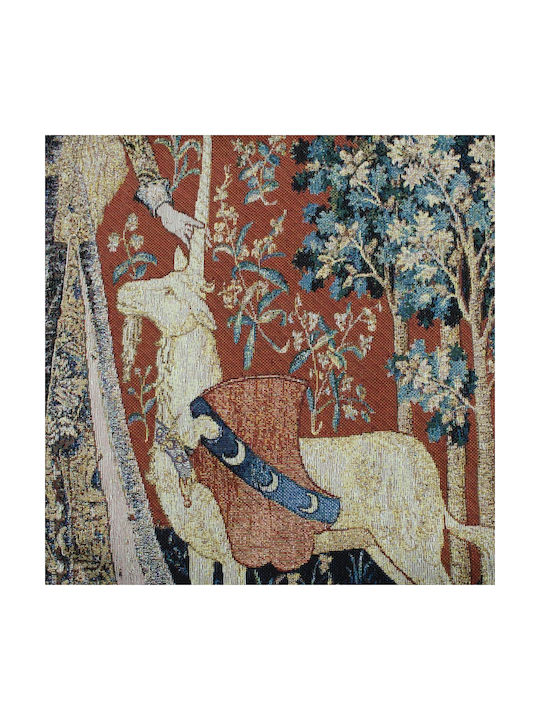 Гоблен за стена Signare 85x120см – Дамата и Еднорога, Сетивото за допир