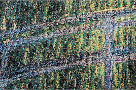 Signare Woven Tapestry Wall Hanging 135x135cm – Claude Monet Japanese Bridge