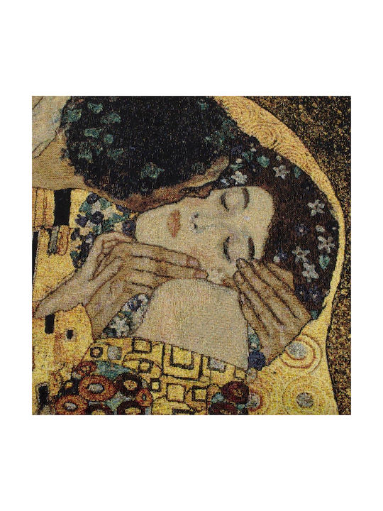 Signare Wandteppich 90x138cm – Gustav Klimt Kuss