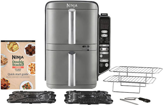 Ninja Friteuză cu aer cu Coș Detașabil Dublu 9.5lt Gri SL451EU