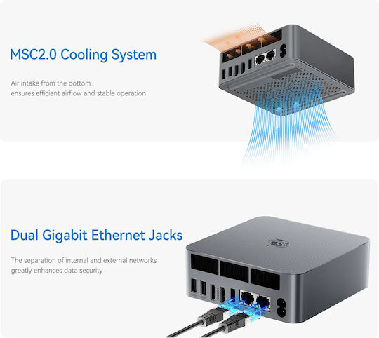 Beelink EQi12 Mini PC (Core i5-1235U/16GB DDR4/500GB SSD/W11 Pro)