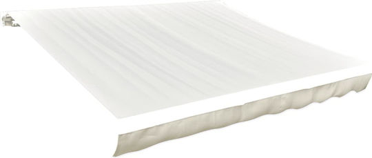 vidaXL Replacement Awning Ecru with PU Coating 3x4.5m