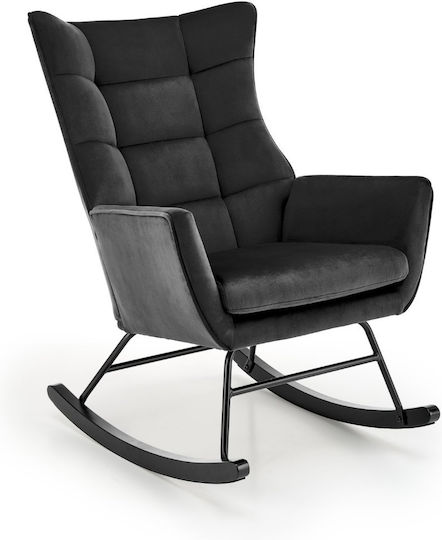 Κουνιστή Alto 70x90x92cm Μαύρη Κουνιστή Alto 70x90x92cm Μαύρη