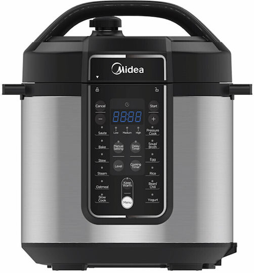 Midea Multifunktionskocher 1000W mit Kapazität 5.7Es Silber