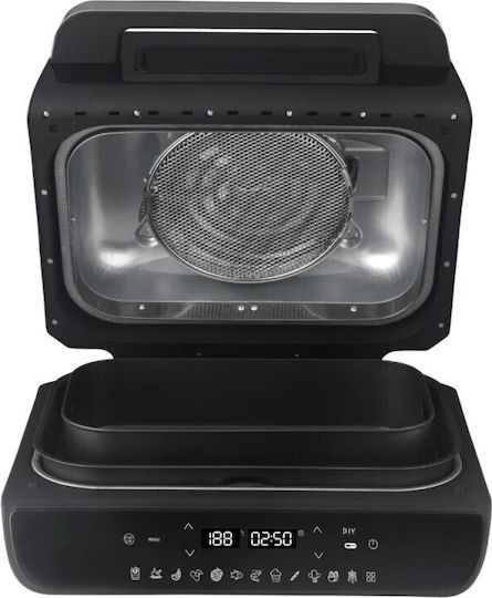 Фритюрник-грил 12в1 Oliver Voltz Ov51015k 1800w 4 аксесоара Смарт сензор Таймер Led Черен