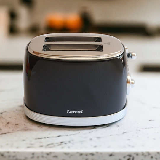 Laretti Prăjitor de pâine 2 sloturi 850W Negru
