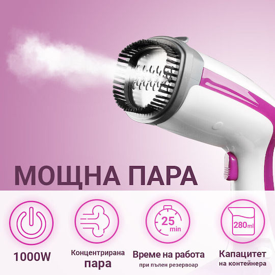 Voltz Kleiderdampfer Hand 1000W mit Behälter 280ml Weiß