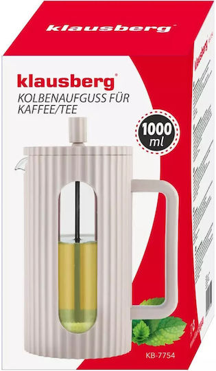 Klausberg Filterkaffeemaschinen Handbetrieb Kunststoff Beiges 1lt