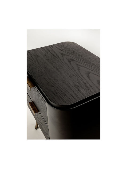 Nachttisch Colombo Schwarz 50x39x63cm
