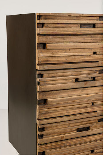 Coast Wooden Chest of Drawers with 3 Drawers Natural 90x37x79cm