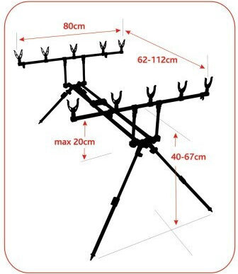 Baracuda Rx6-5 Rodpod 5 Posturi Reglabil