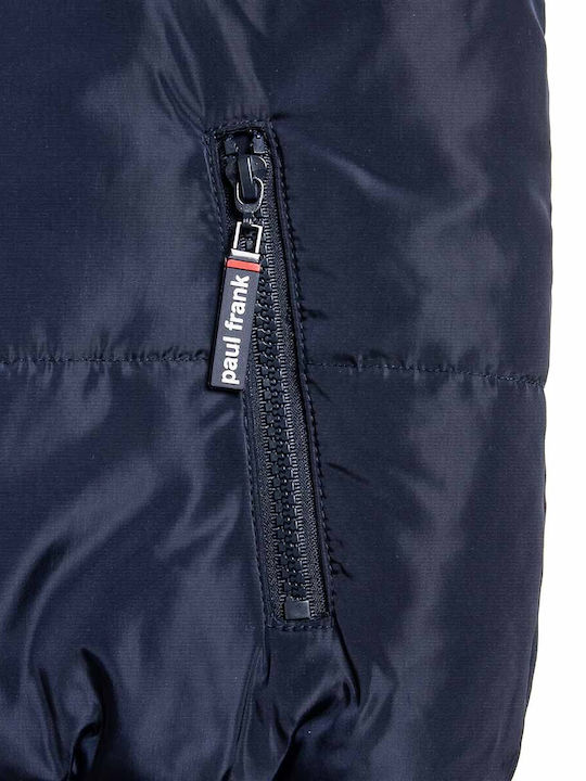 Kids' Casual Jacket with Hood Navy Blue