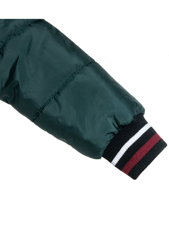 Kids Casual Short Jacket with Lining Green