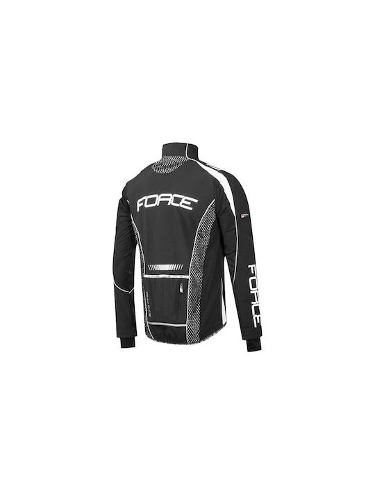 Force X72 Pro Waterproof Cycling Windbreaker Jacket Long sleeve Black