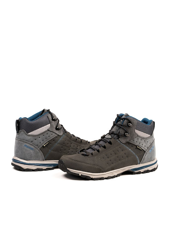 Meindl Durban Mid GTX Men's Waterproof Hiking Boots with Gore-Tex Membrane Gray