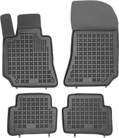 Rezaw Plast Set of Front and Rear Mats 4pcs Tray Type for Mercedes-Benz CLS Class 2012+ Black