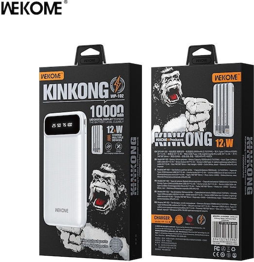 WK WP-102 Power Bank 10000mAh 12W White
