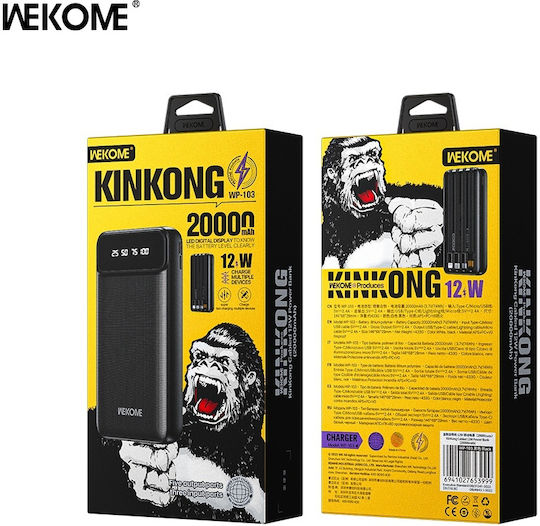 WK WP-103A Power Bank 20000mAh 12W Black