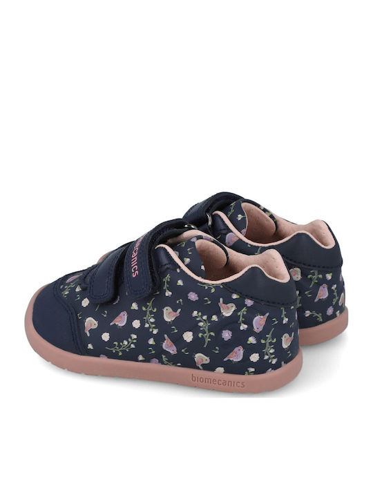 Kids Sneakers with Scratch Navy Blue