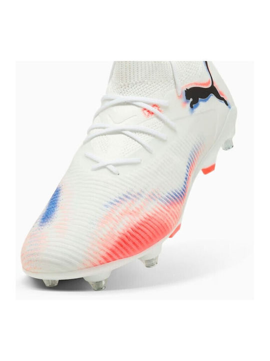 PUMA Future 8 Match Футболни Обувки с Бутони Бели