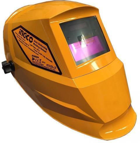 Ingco Electronic Welding Helmet Optical Field 92x42mm Orange