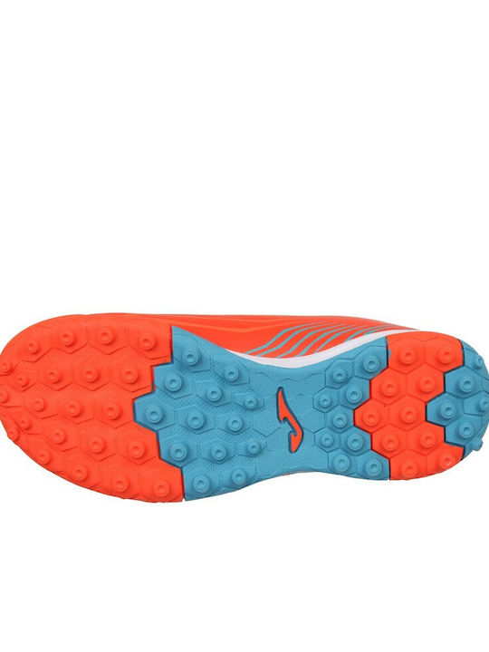 Kids Soccer Cleats Propulsion with Turf Orange