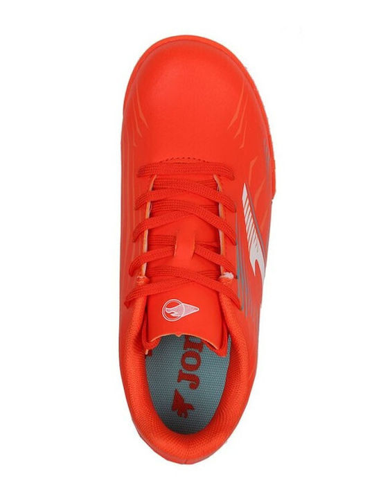 Kids Soccer Cleats Propulsion with Turf Orange