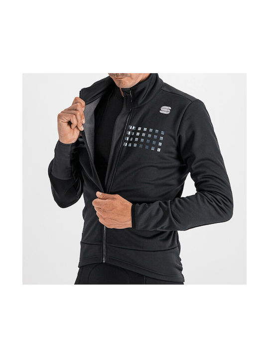 Sportful Jacket Tempo Jacket Männer Wasserdicht Fahrrad-Windjacke Langarm Schwarz