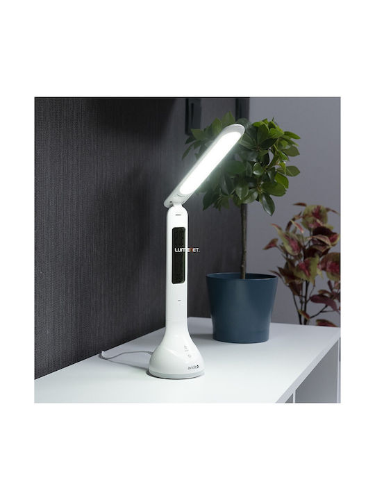 Avide Rechargeable LED Office Lamp in White Color