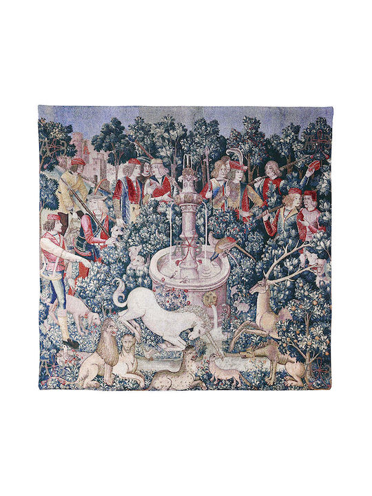 Signare Decorative Tapestry Handmade from Fabric 100x100cm