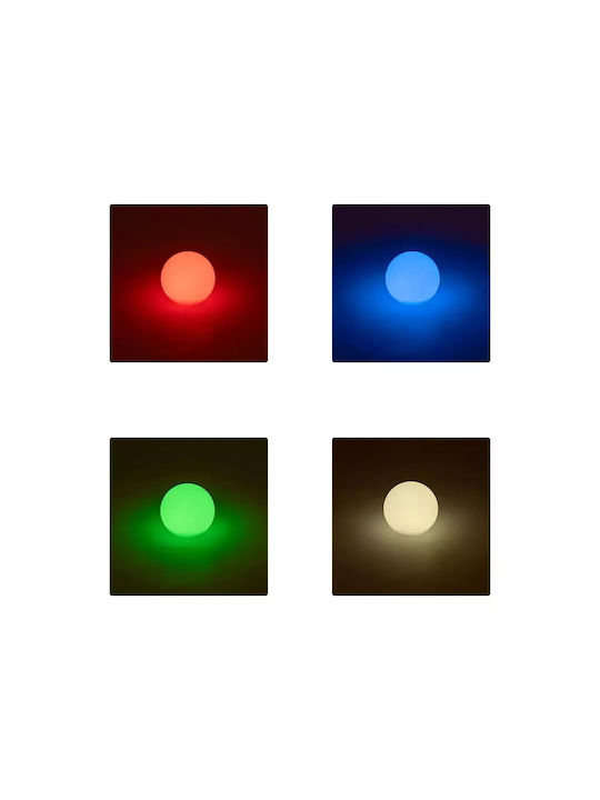 GloboStar Aquaglow Außenstehlampe Weltkugel LED 3W RGBW IP54