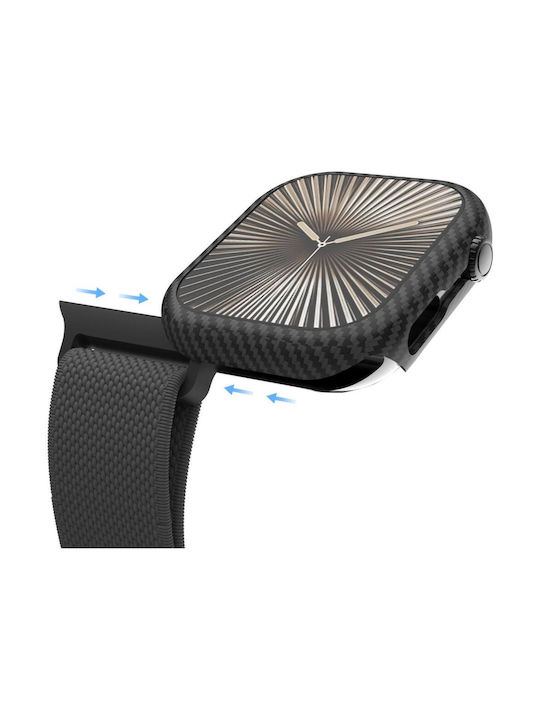 Nekit Kevlar Protection Case in Black color for Apple Watch 10 46mm