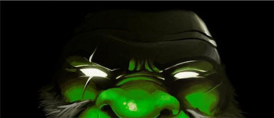 Adhesive Perforated Green Monster Ov6p Helmet Sticker