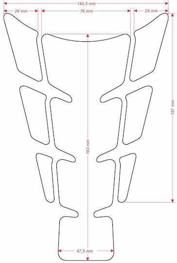 Αυτοκολλητο Ρεζερβουαρ Cgslifbkp Ducati Monster 696 Print