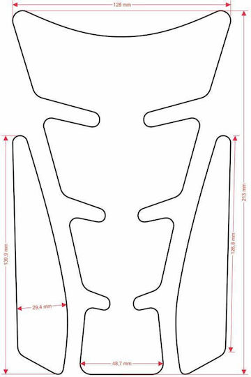 Spirit Le 4 Grey Cgsle4gp Universal Tankpad Print Adhesive Tank Protection