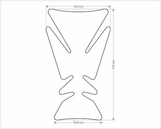 Autocolant Rezervor Cermedrp Racing Roșu Universal Tankpad Print