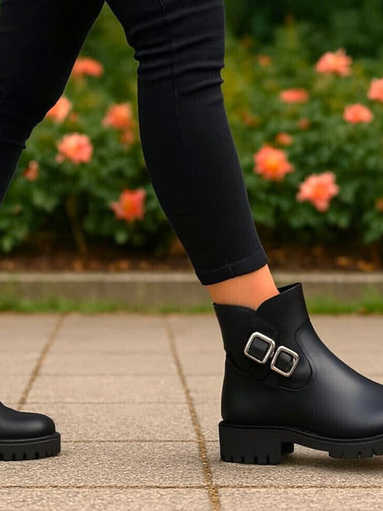 Stiefeletten Damen Schwarz