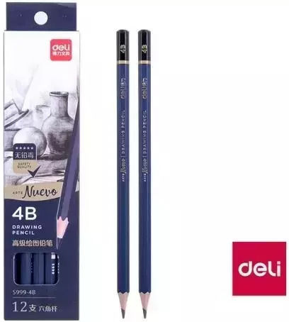 Deli 4B Sketching Pencil Nuevo Series Pack 12