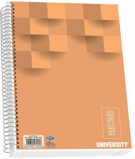 Skag Spiral Heft Geregelt A4 90 Blätter 3 Themen University Abstract 1Stück (Μiverse Farben)