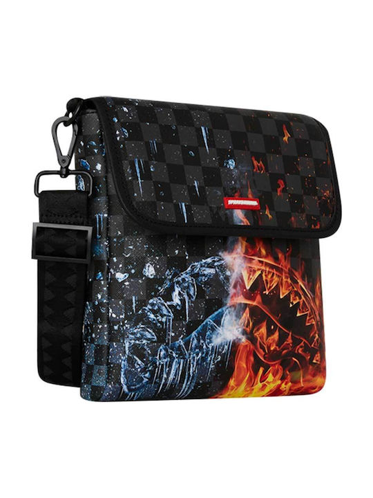 Fire & Ice Shark Damentasche Schultertasche Schwarz
