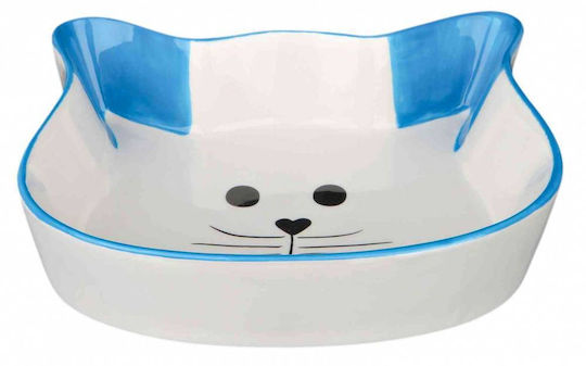 Trixie Keramik Schalen Futter & Wasser für Hund & Katze 250ml 12cm in Blau Farbe