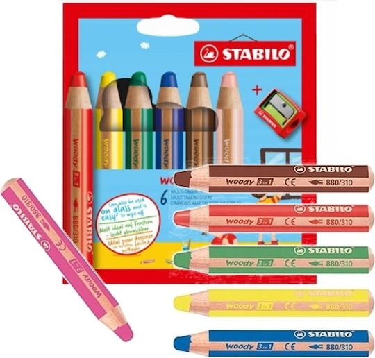 BigBuy Farbstift-Set Aquarell 6Stück Packung von 1 Verpackungen