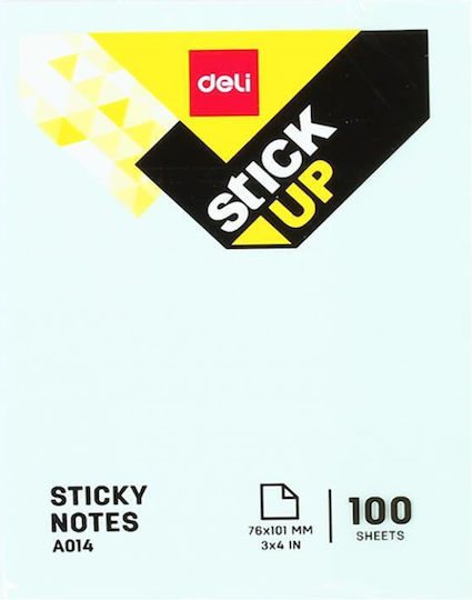 Deli Memo Pads Stickers 100 Sheets 76x101mm Stick Up Assorted 12 Pieces Product Sold Individually Pieces Of The Unit